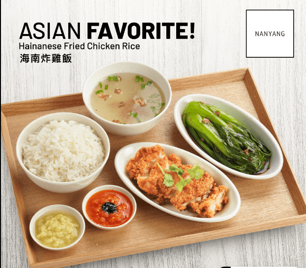 Asian favourite with fries chicken, a menu of Nanyang Philippines resturant.