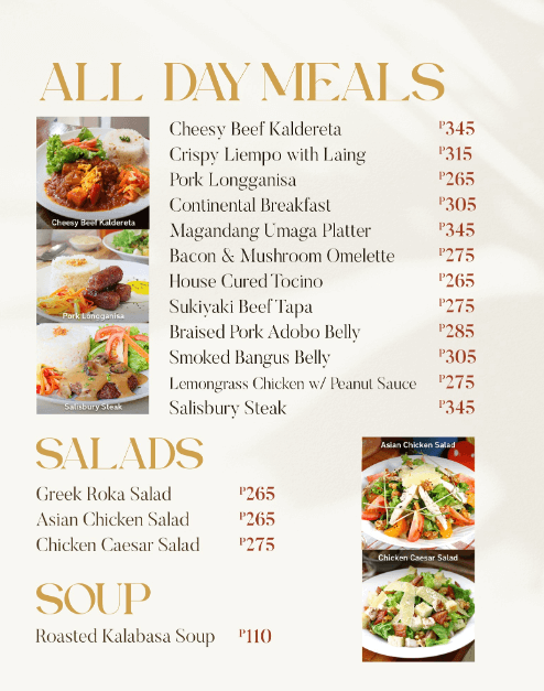 Figaro Coffee Philippines Menu Prices 2024