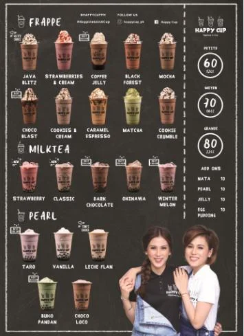 Happy Cup Philippines Menu Prices 2024