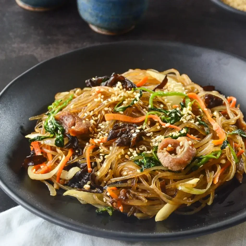 Noodles in plate, a menu of soban philippines resturant