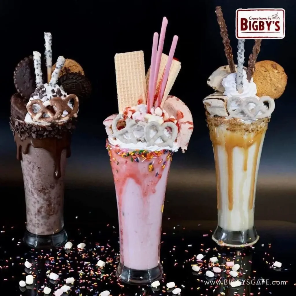 Bigby’s Fruit Shakes Menu