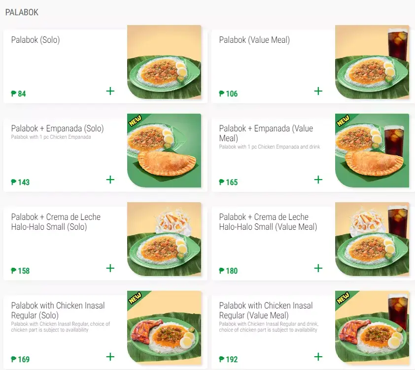 Palabok, a menu of Mang Inasal Philippiners resturant.