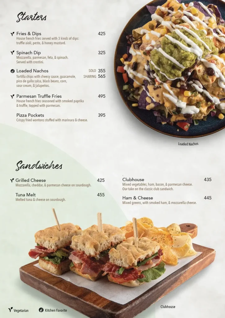 The Coffee Bean & Tea Leaf Sandwich Menu Prices