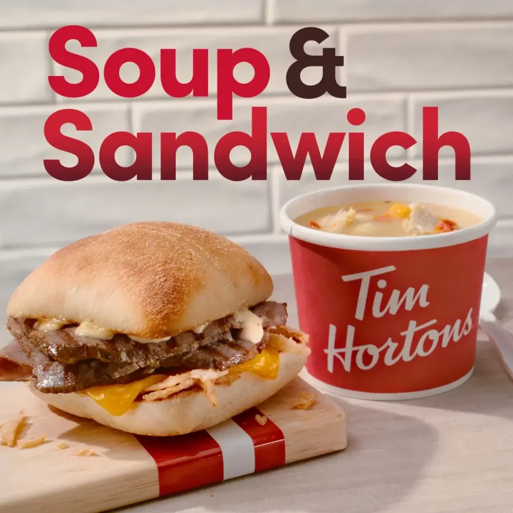 Tim Hortons Sandwich and Wraps Combos Menu