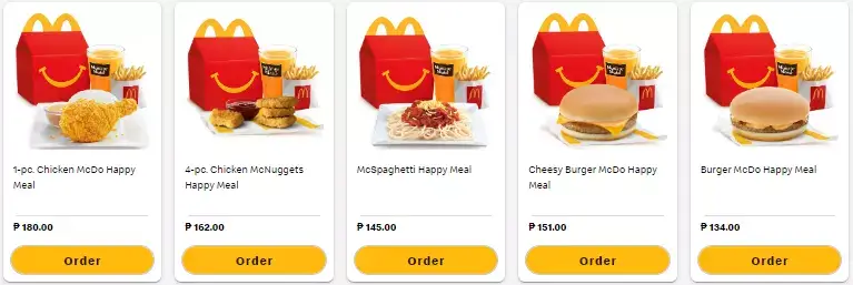 Mcdo Party Box, a menu of Mcdonald’s Philippines resturant.