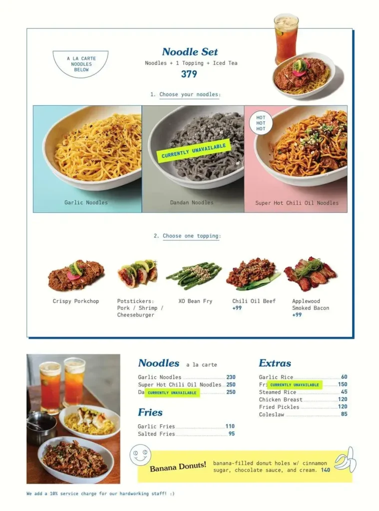 Fowlbread Menu Prices