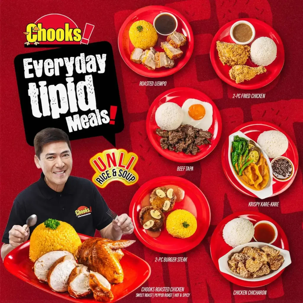 Chooks-To-Go Uling Roasters Menu with Prices