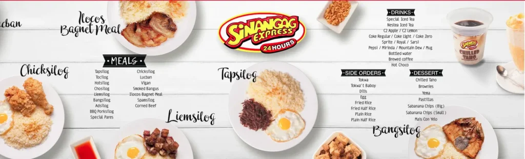 Sinangag Express Menu with Prices