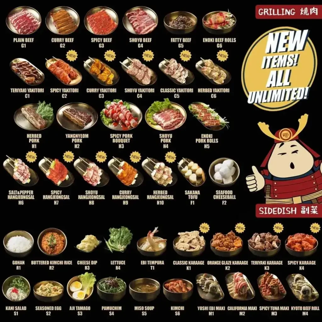 Yoshimeatsu Beef Menu with Prices
