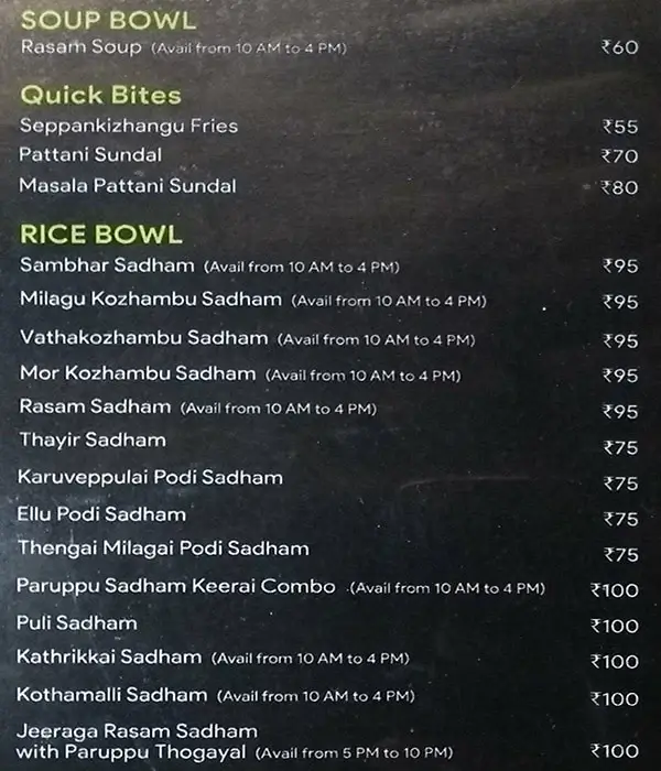 Bowld Menu Prices