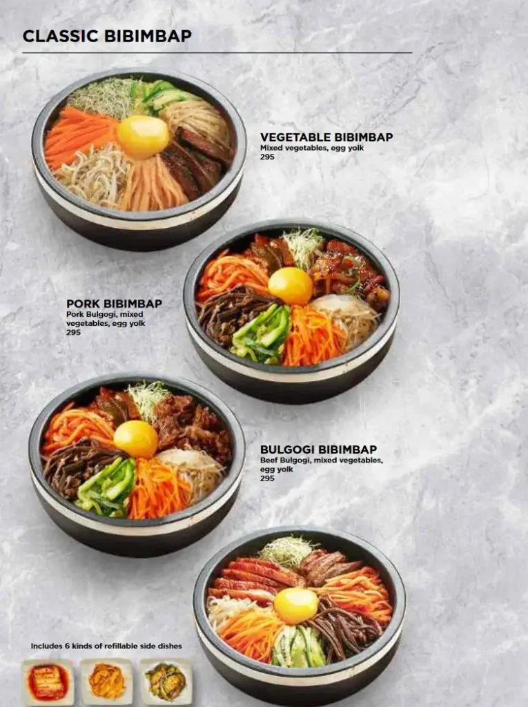 Bulgogi Brothers Classic Bambibap Menu with Prices