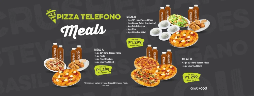 Pizza Telefono Meals Menu with Prices