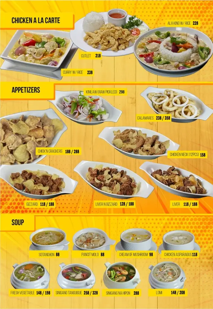 Sunburst Other Menu with Prices