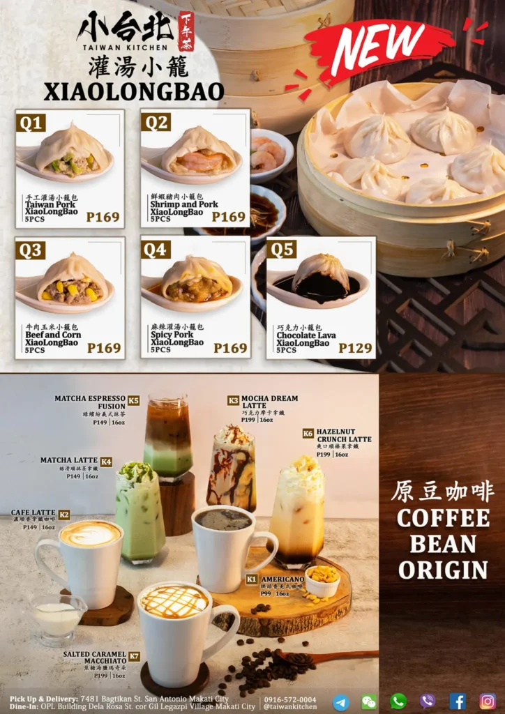 Taiwan Kitchen Menu Prices